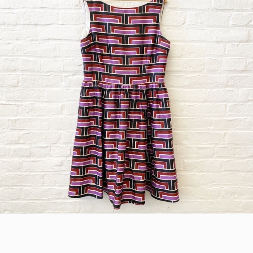 Kate Spade x Florence Broadhurst || Carolyn Geometric Fit and Flare Dress 14